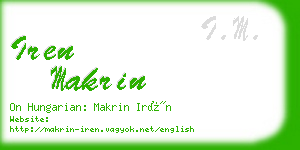 iren makrin business card